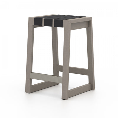 SONOMA OUTDOOR COUNTER STOOL, WEATHERED GREY