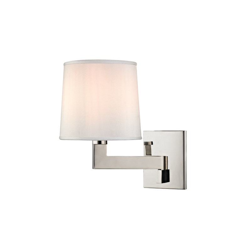 FAIRPORT WALL SCONCE POLISHED NICKEL