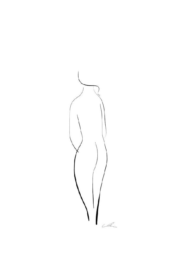 Line Drawing Nude