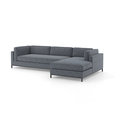 Grant Sectional Sofa with RIGHT Chaise -Navy