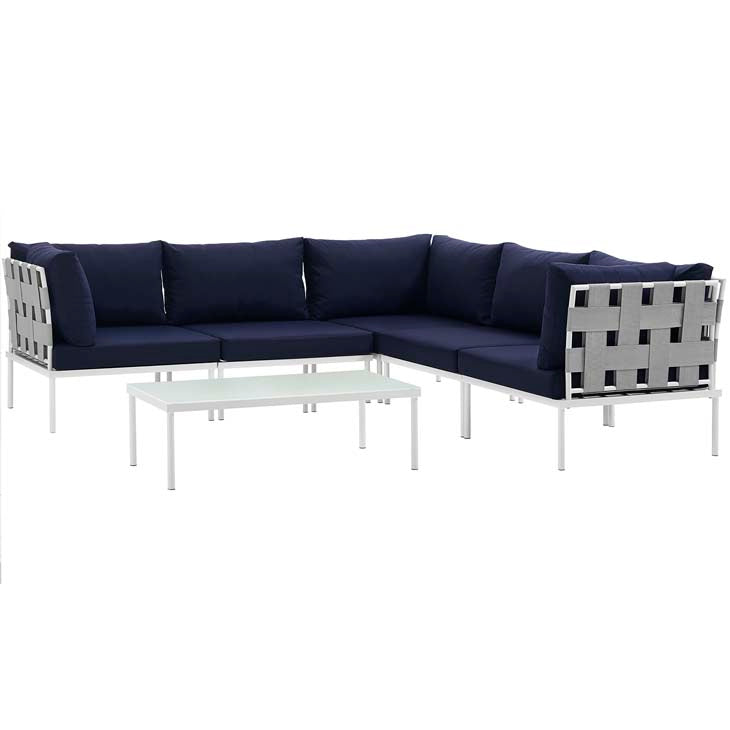Brisbane Sectional Series Navy Eclectic Goods Inc.