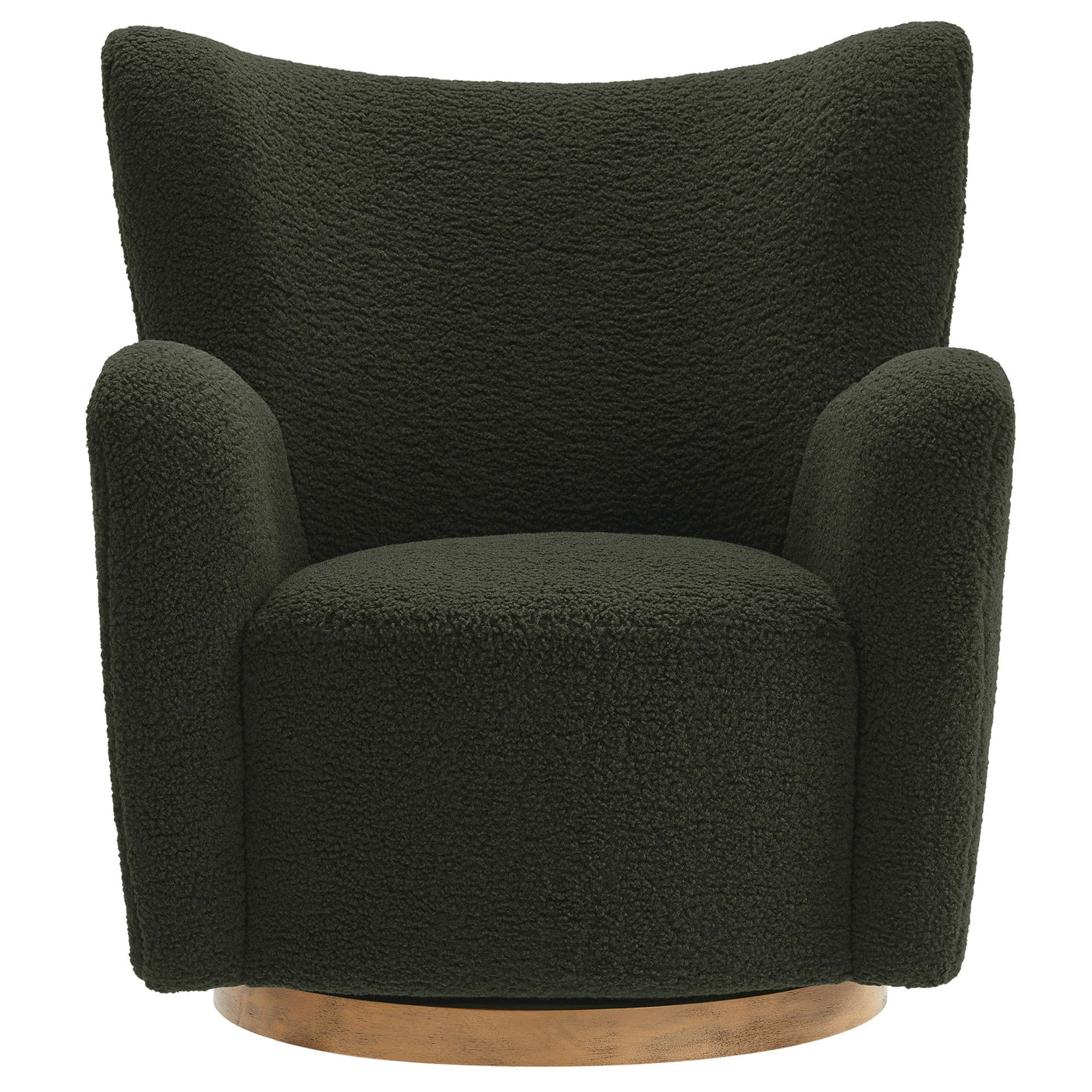 Montrose Wingback Sherpa Swivel Accent Chair