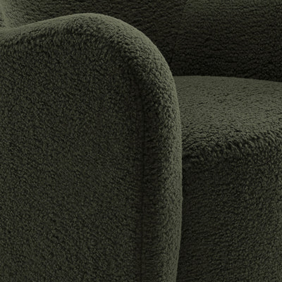 Montrose Wingback Sherpa Swivel Accent Chair