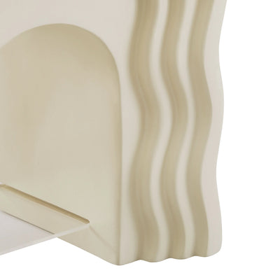 Jorin Squiggle Side Table in Ivory