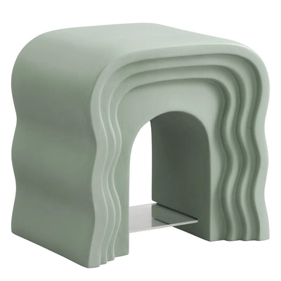 Jorin Squiggle Side Table in Ivory
