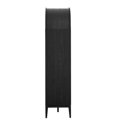 Nolan Arched Bar Cabinet in Black