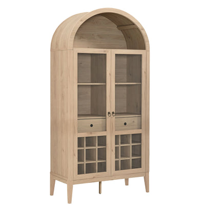 Nolan Arched Bar Cabinet in Black