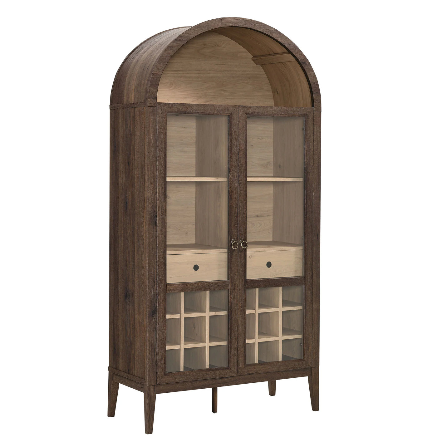 Nolan Arched Bar Cabinet in Black