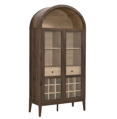 Nolan Arched Bar Cabinet in Black