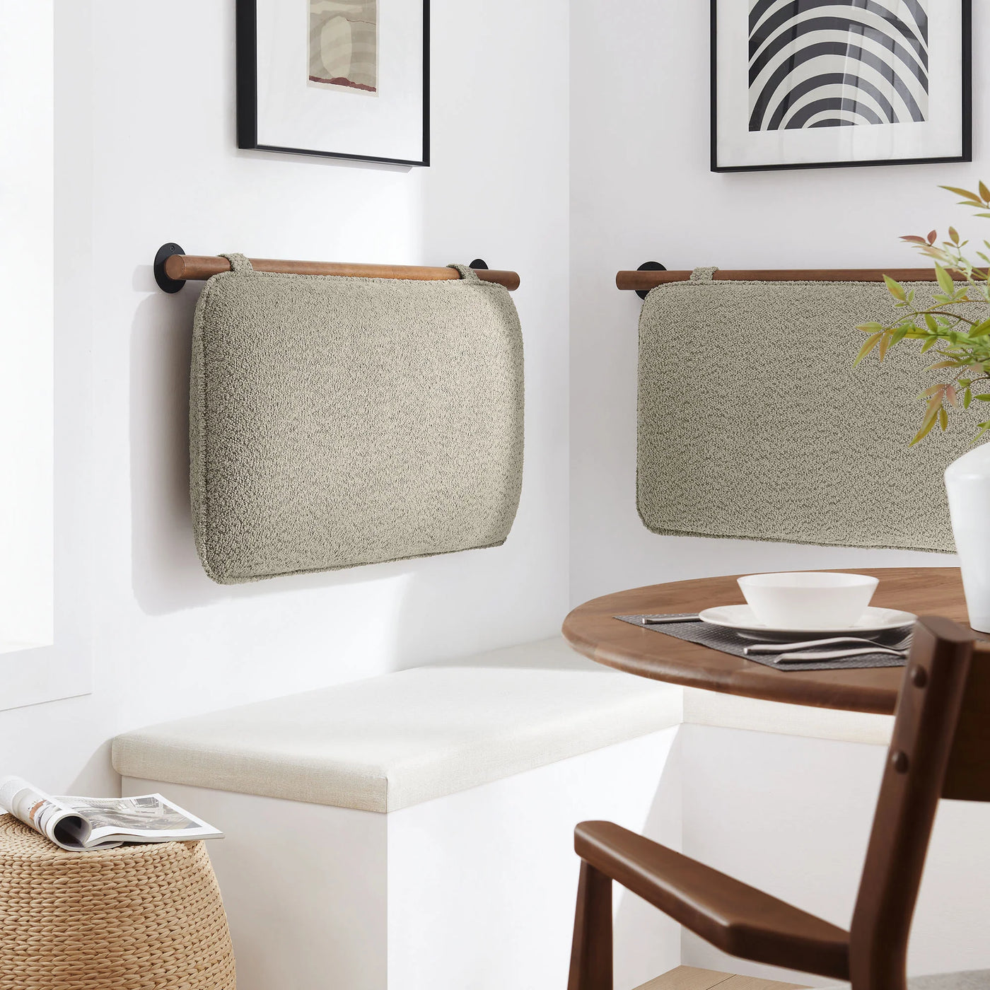 Anela Wall-Mounted Chenille Upholstered Headboard