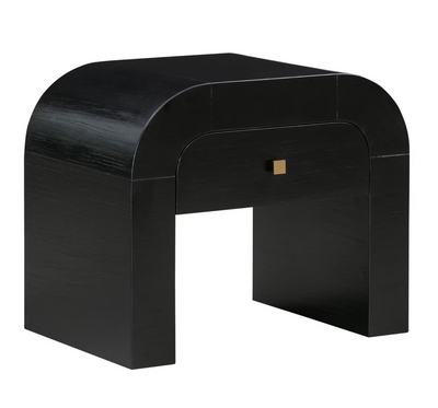 Hump Black Nightstand