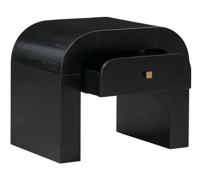 Hump Black Nightstand
