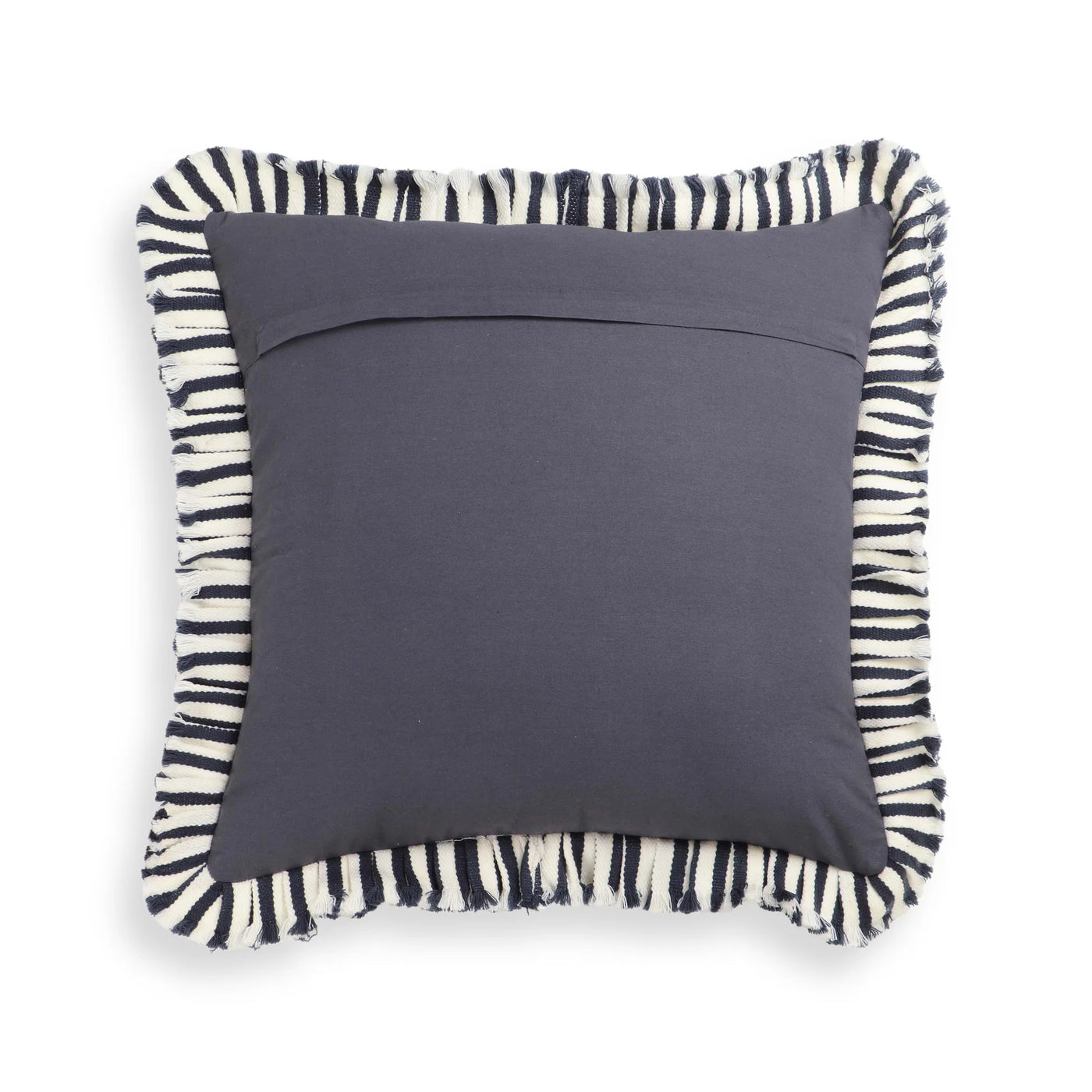 Alessia Striped Ruffle Square Accent Pillow