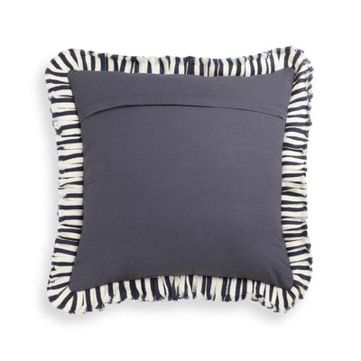 Alessia Striped Ruffle Square Accent Pillow
