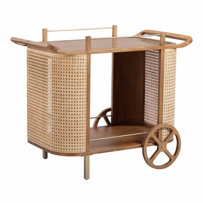 Emerson Rattan Bar Cart