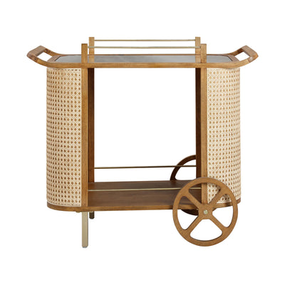 Emerson Rattan Bar Cart