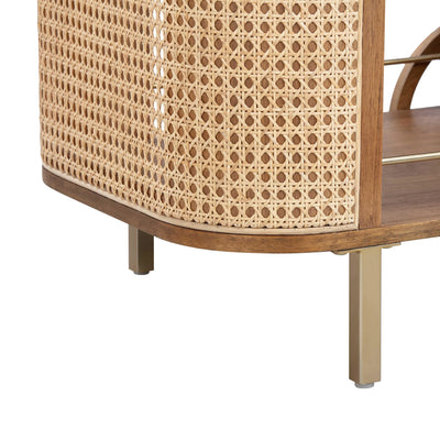 Emerson Rattan Bar Cart