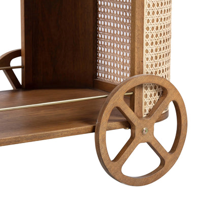 Emerson Rattan Bar Cart