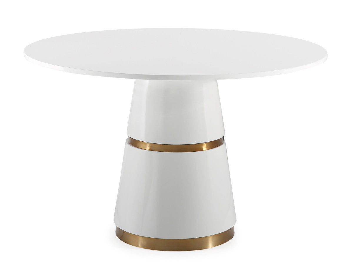 Modern Glam Concrete Dining Table