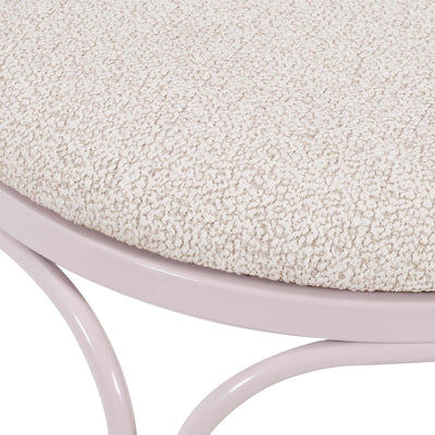 Livia Pink Wrought Iron Outdoor Chair