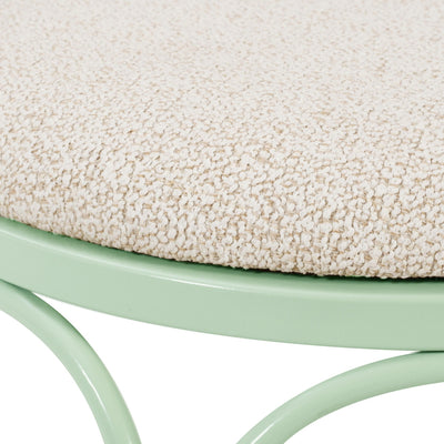 Livia Mint Green Wrought Iron Outdoor Chair