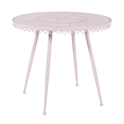 Livia Pink Wrought Iron Outdoor Cafe Table