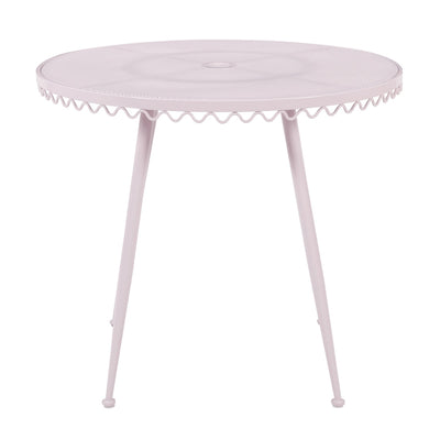 Livia Pink Wrought Iron Outdoor Cafe Table