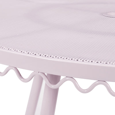 Livia Pink Wrought Iron Outdoor Cafe Table