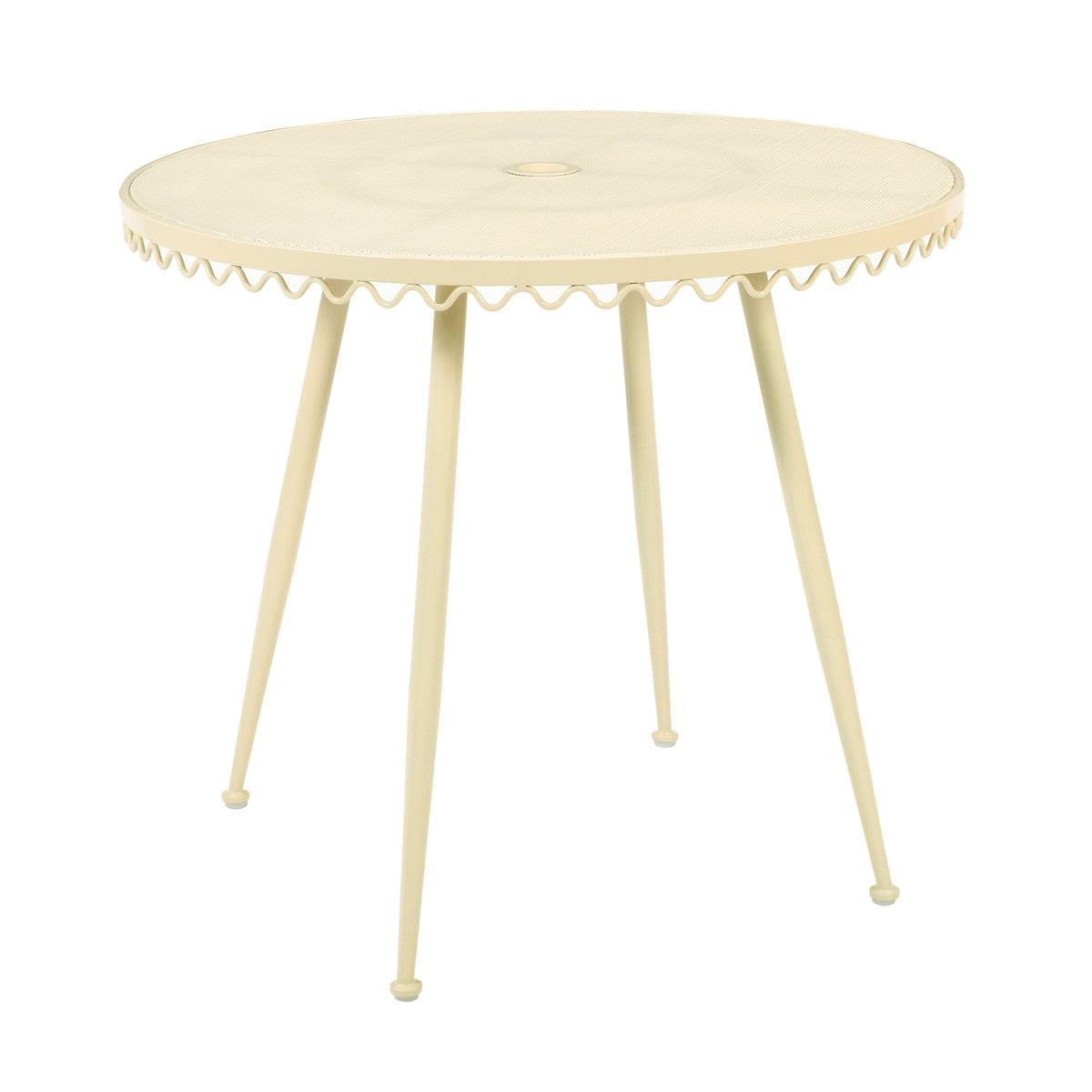 Erica Cream Wrought Iron Outdoor Cafe Table