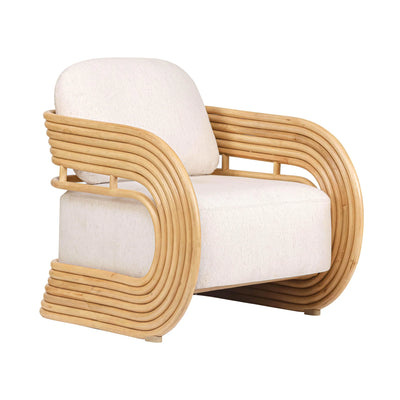Serena Cream Natural Rattan Accent Chair