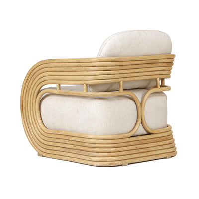 Serena Cream Natural Rattan Accent Chair