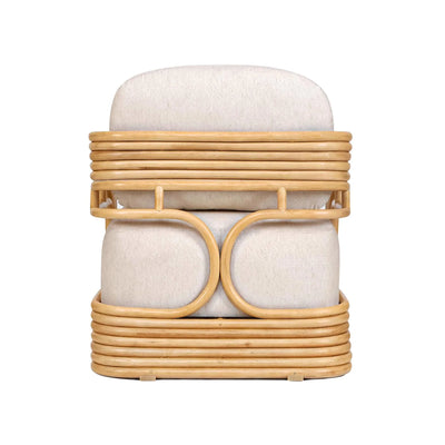 Serena Cream Natural Rattan Accent Chair