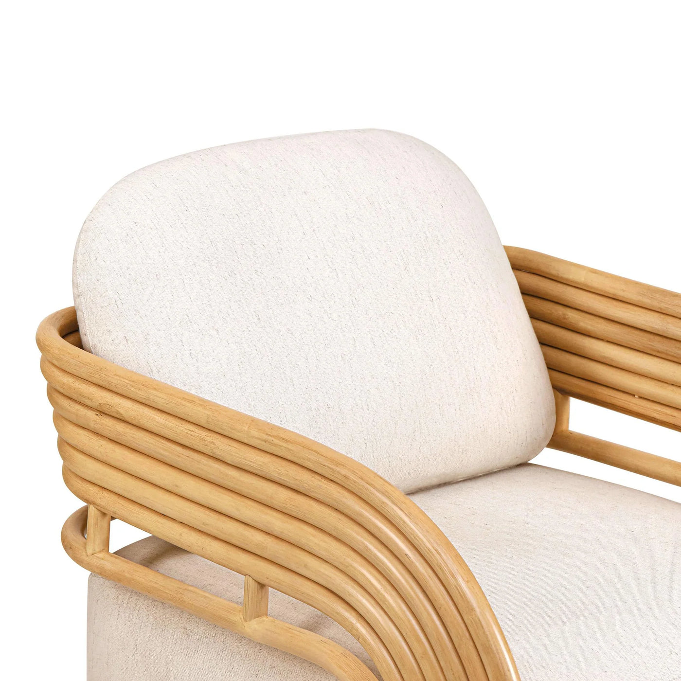 Serena Cream Natural Rattan Accent Chair