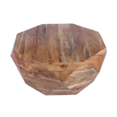 Diamond Shape Acacia Wood Coffee