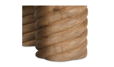 Column Round Coffee Table Oak