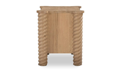 Treccia 2 Drawer Nightstand Oak