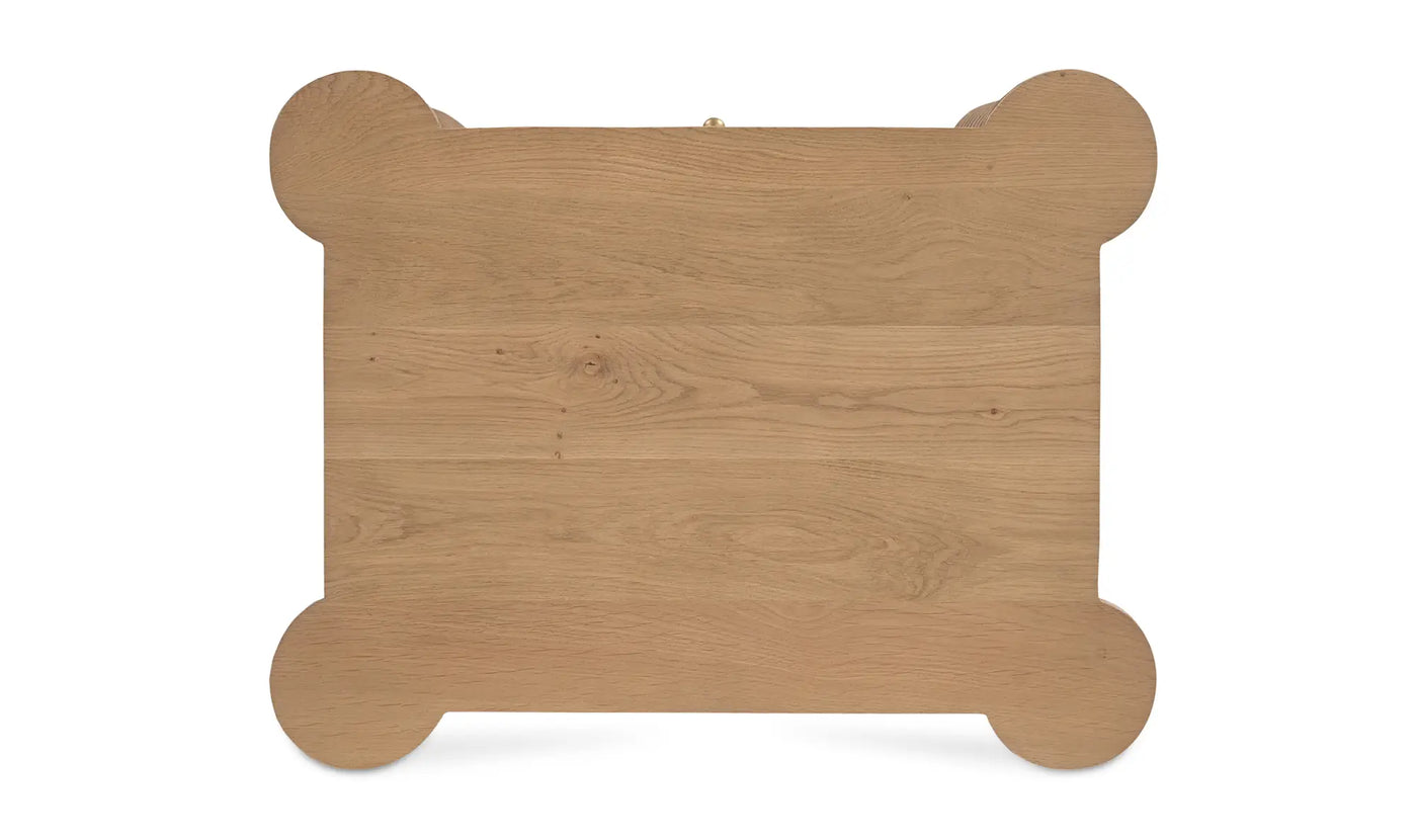Treccia 2 Drawer Nightstand Oak