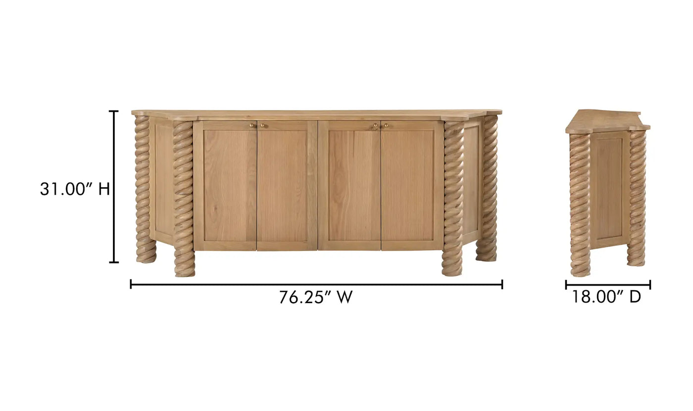 The Braided Column Sideboard