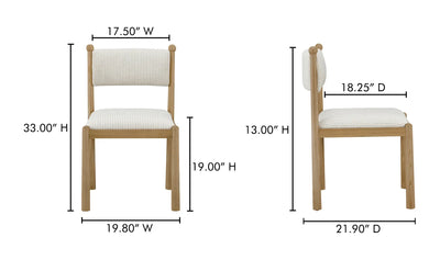 Villetta Dining Chair Stripe - Set Of Two
