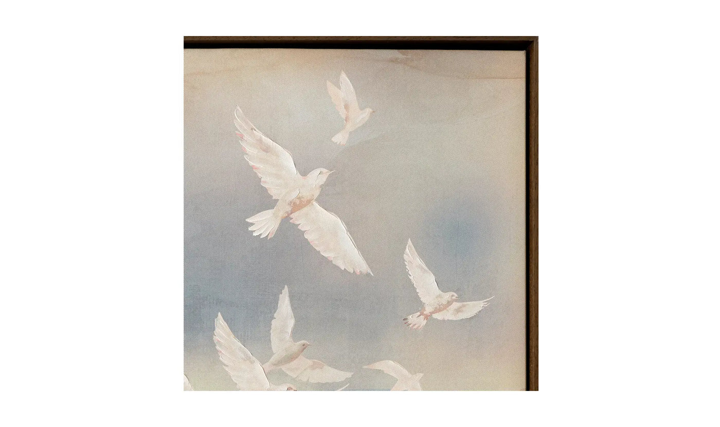 Flock Framed Painting