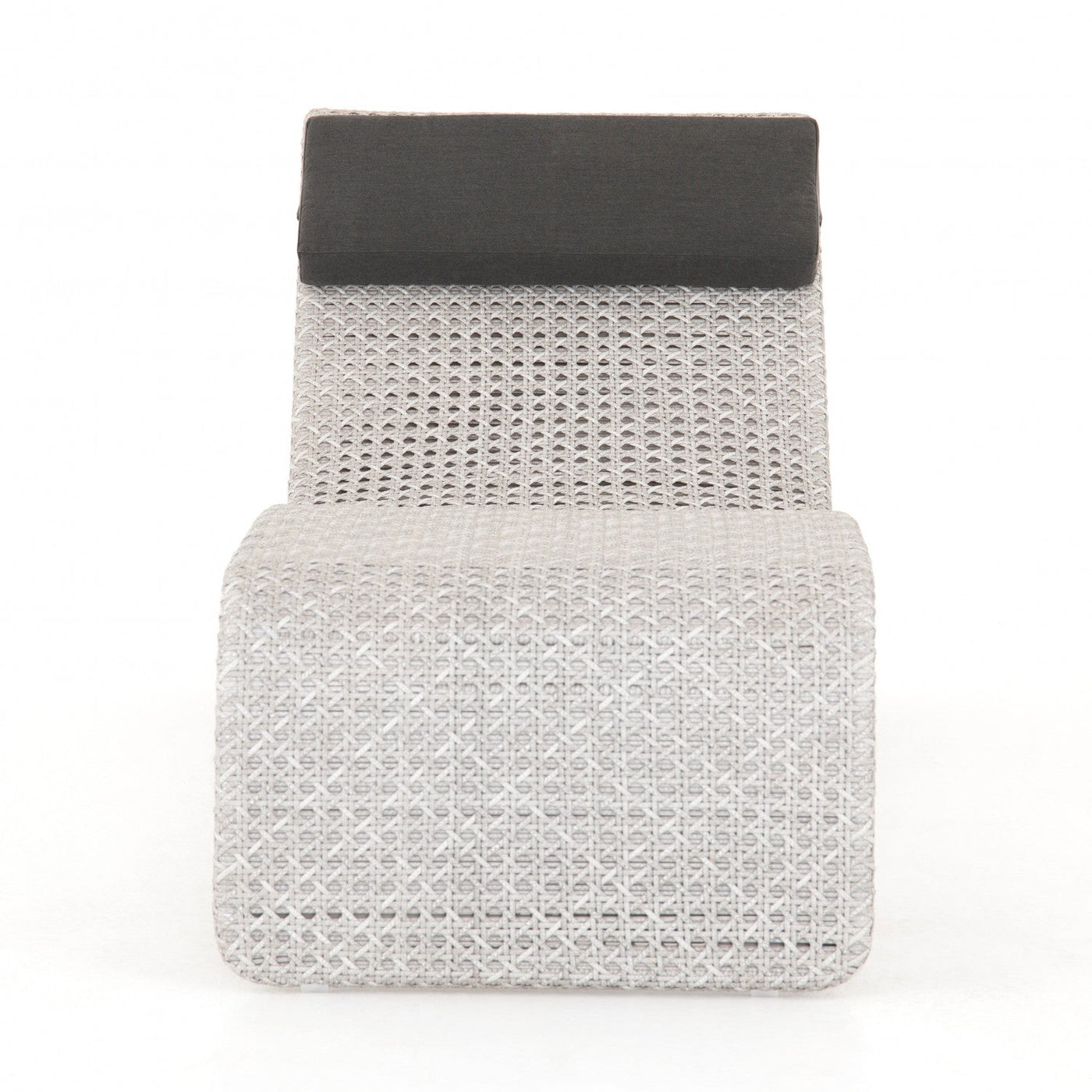 PAIGE OUTDOOR WOVEN CHAISE-BRUSHED GREY