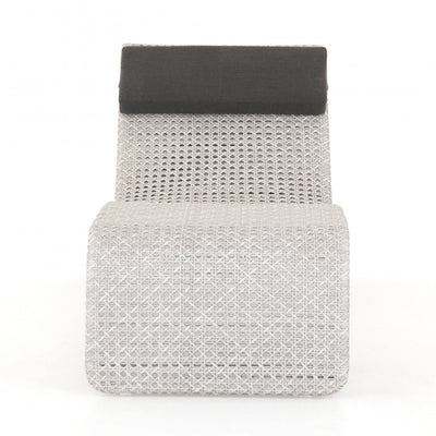 PAIGE OUTDOOR WOVEN CHAISE-BRUSHED GREY