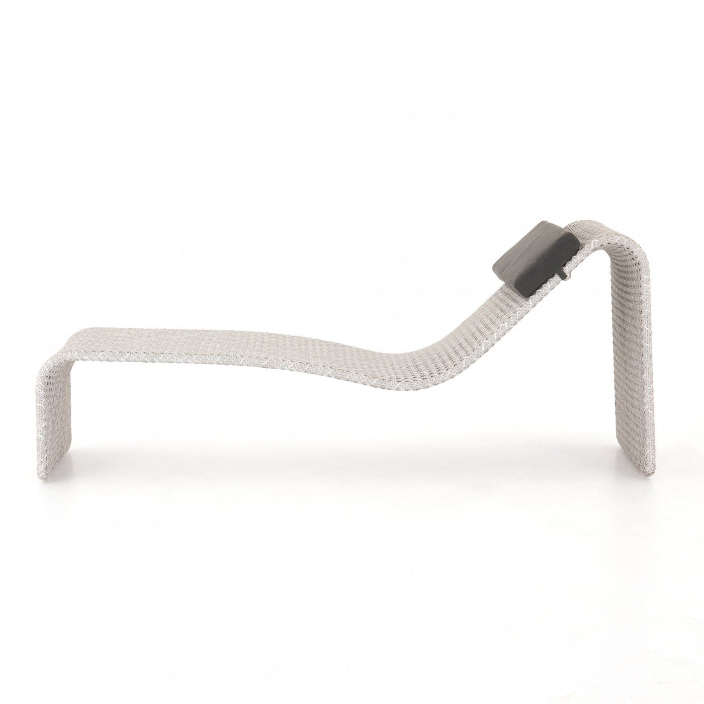 PAIGE OUTDOOR WOVEN CHAISE-BRUSHED GREY