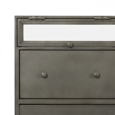 SHADOW BOX DESK,GUNMETAL