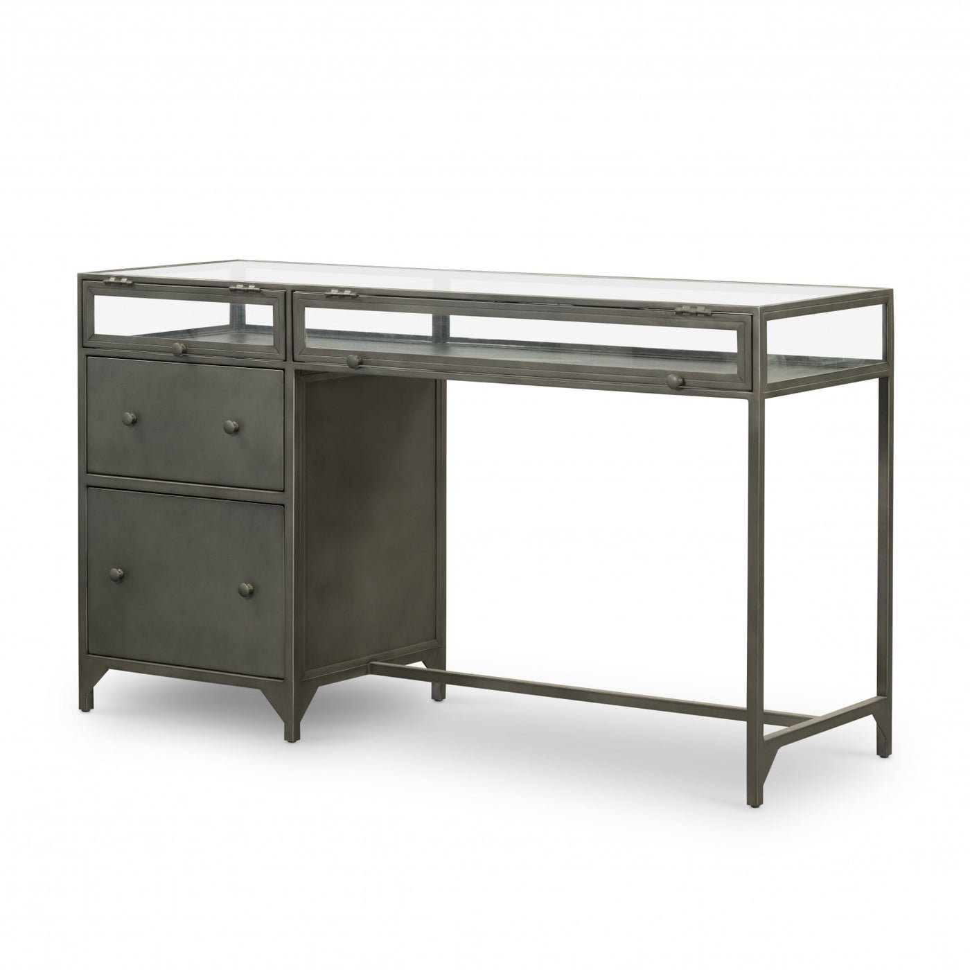 SHADOW BOX DESK,GUNMETAL
