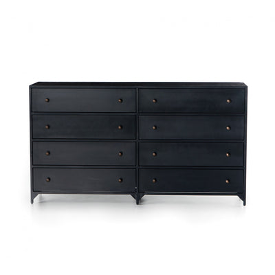 BELMONT 8 DRAWER METAL DRESSER,BLACK