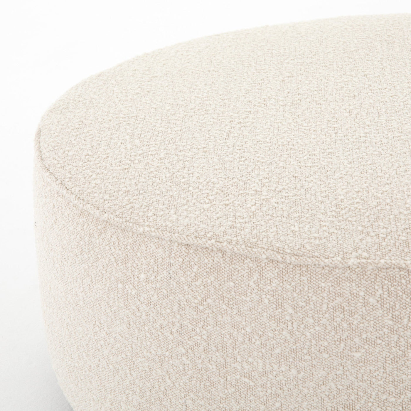 SINCLAIR LARGE ROUND OTTOMAN,KNOLL NATURAL