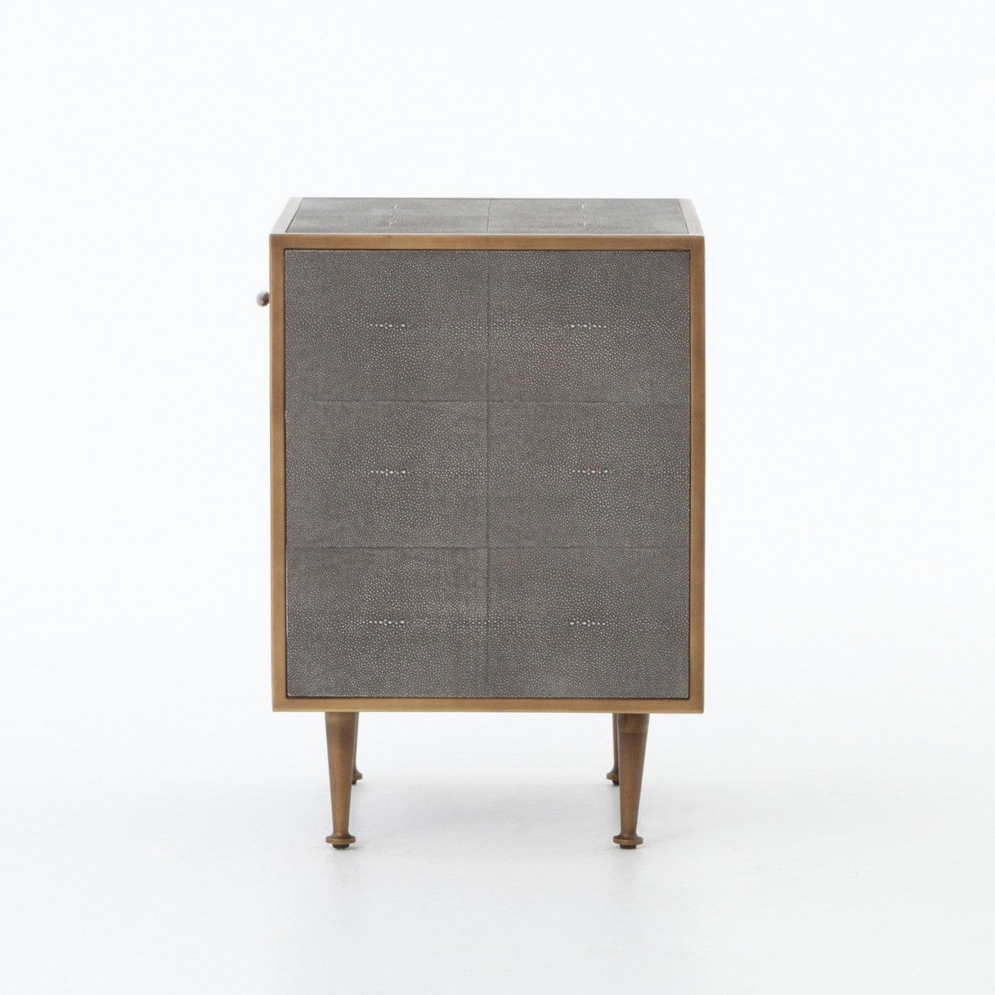 SHAGREEN BEDSIDE TABLE,GREY