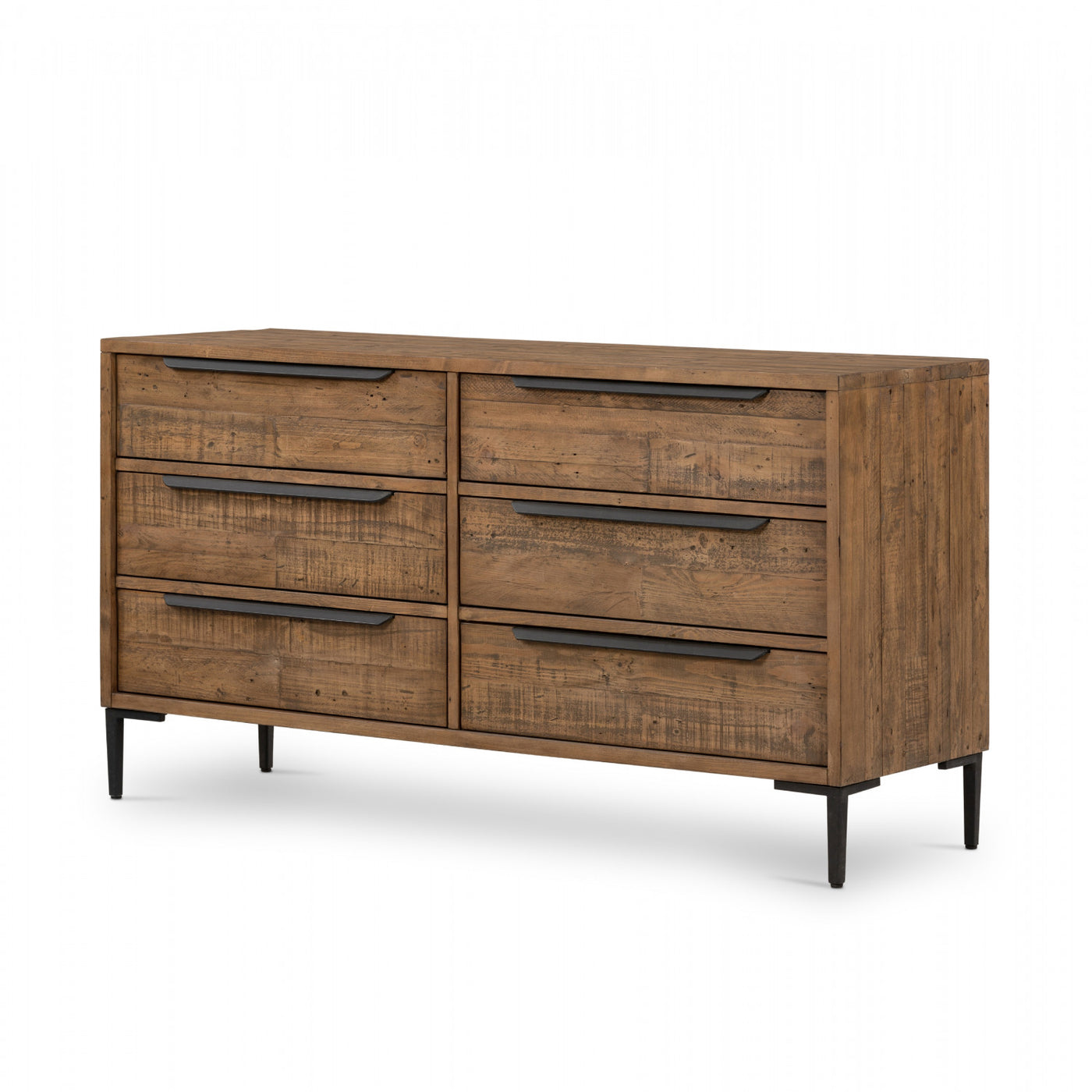 WYETH 6 DRAWER DRESSER, RUSTIC SANDALWOOD