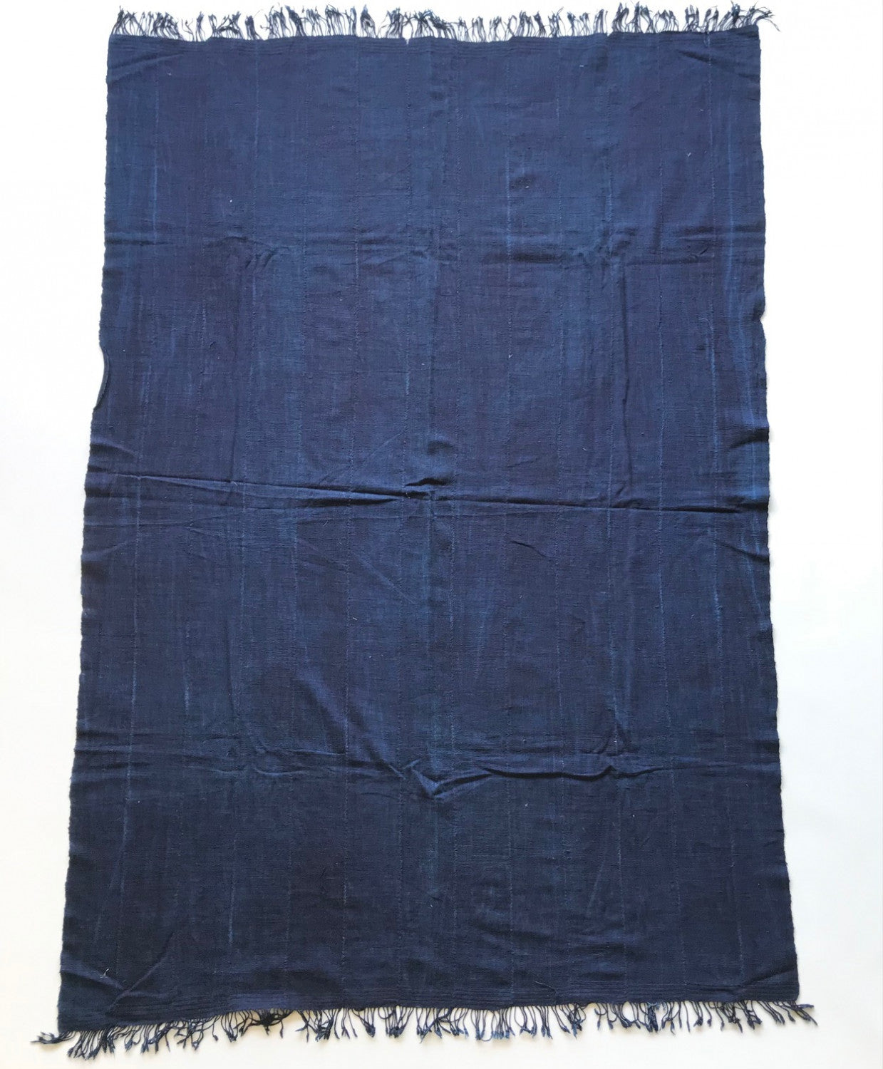 Vintage Indigo Throw Blanket No. 13